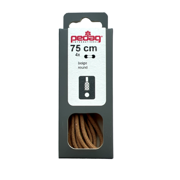 PEDAG shoelaces 75cm beige