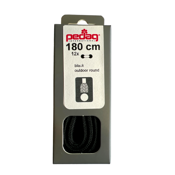 PEDAG outdoor shoelaces 180cm black